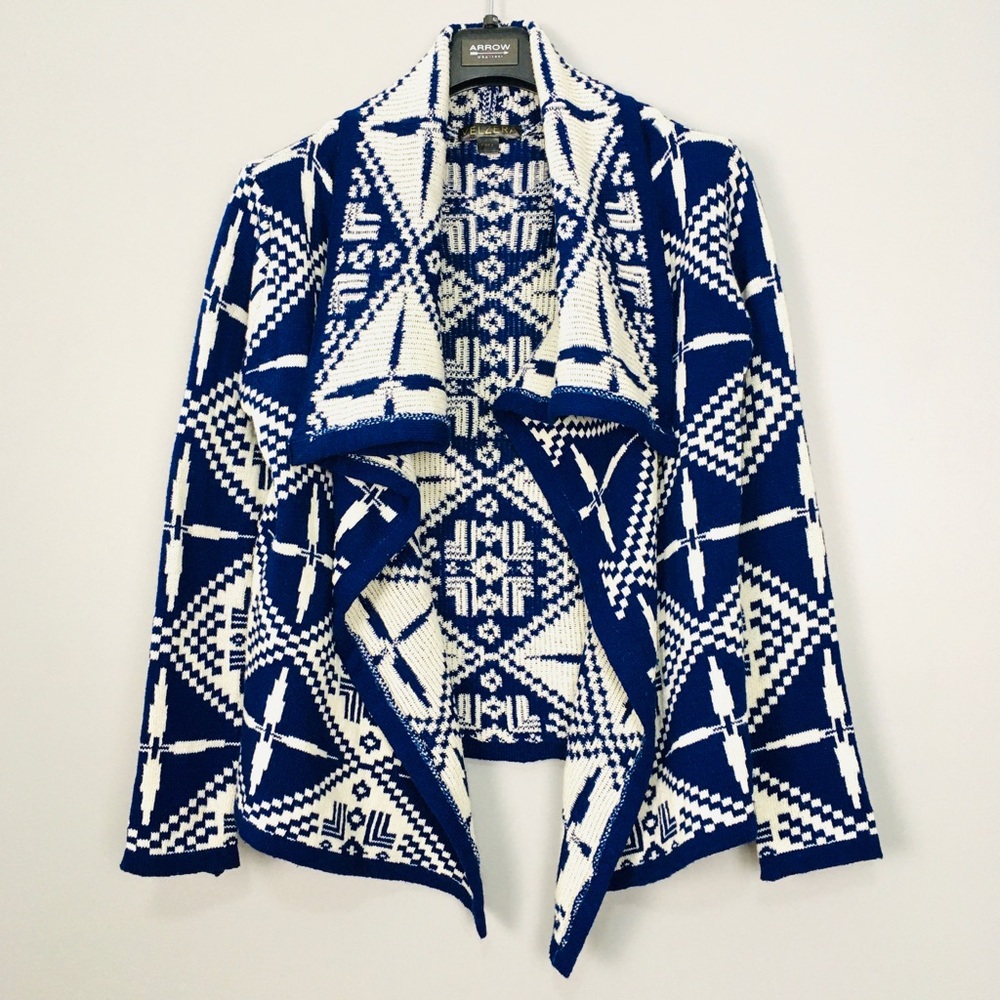 Velzera Cozy Southwest Open Front Cardigan Sweater